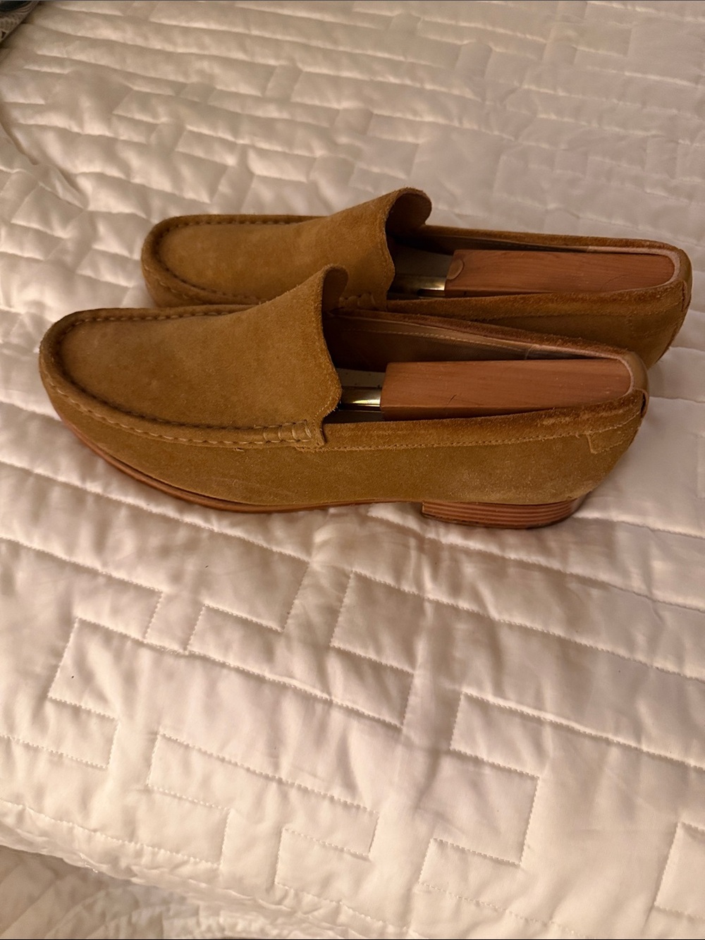 Ted Baker London Suede Loafers in Tan Brown